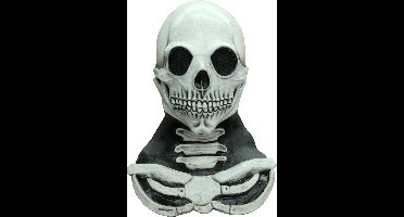 "Kop en borst masker voor volwassen van een skelet - Verkleedmasker - One size"