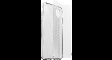 OtterBox Clear Skin voor Apple Iphone Xs Max + Alpha Glass screenprotector - Transparant