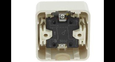 BERKER opbouw wisselschakelaar | met controlelamp | creme