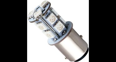 (BAU15S) 1156 - 5050 - 13 SMD - Oranje - 12V