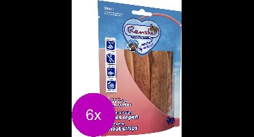 Renske Vleesrepen 100 g - Hondensnacks - 6 x Zalm&Groente