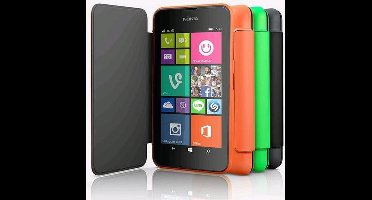 Nokia Lumia 530 Flip Case CC-3087 Oranje