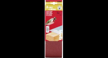 KWB schuurband 75 x 510 mm - Korrel 80 - 912308 - 3 stuks
