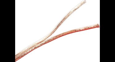 LogiLink CA1083 luidspreker 2x2.5 mm² kabel 10 m Transparant
