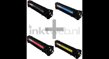 FLWR - Toner / 125A / 4-pack / Zwart en Kleur - Geschikt voor HP