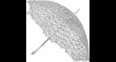 Vegaoo - Wit zonnescherm - Grijs, Wit - One Size