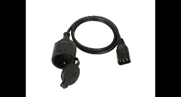 OMNITRONIC Verlengsnoer - Stroomkabel - IEC(M)/Shuko(F) 1m