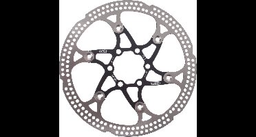 Elvedes Remschijf 160 Mm 6 Gaats Zilver/zwart Staal