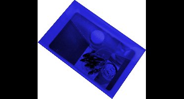 EXXO-HFP #90626 - Visitekaartmap - Creditcardmap - Klitsluiting - Blauw - 10 stuks (1 pak @ 10 stuks)