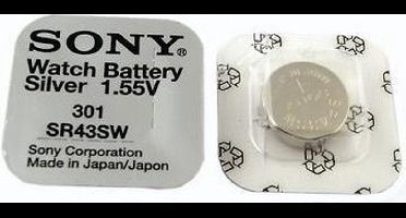 Sony 301, SR43SW, 386, SR43, V386, SR1142SW knoopcel horlogebatterij
