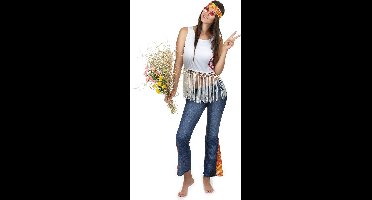 "Hippie Flower Power kostuum voor dames  - Verkleedkleding - Large"
