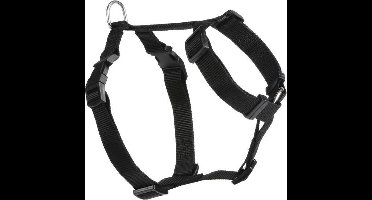 Beeztees Wandel- en Autogordel - Hond - Nylon - Zwart - 50-75 cm