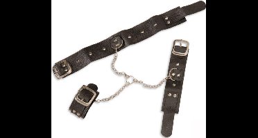 "Halsketting met handboeien - Verkleedattribuut - One size"