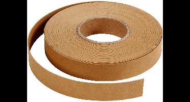 Vlechtstroken, b: 15 mm, dikte 0,55 mm, lichtbruin, 9,5m