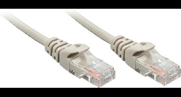 LINDY 48364 RJ45 Netwerkkabel, patchkabel CAT 5e U/UTP 3.00 m Grijs 1 stuk(s)