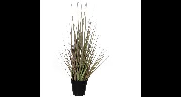Mica Decorations Kunstplant - gras / siergras- groen/paars - H53 x D30 cm