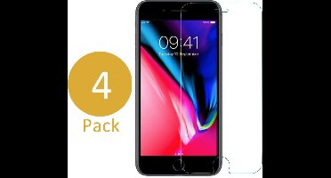 Screenprotector geschikt voor iPhone 8 / 7 - 4x Glas Screen Protector