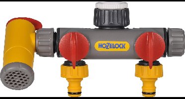 Hozelock 2-weg waterverdeler met aftapkraan
