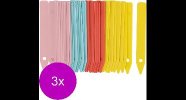 Nature Steeketiketten - Kweekbenodigdheden - 3 x 0.15x1.4x10 cm Mix 40 stuks