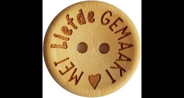 Durable Houten Knopen Met Liefde Gemaakt 20mm 4 stuks