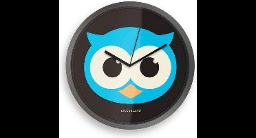 Kikkerland - Night Owl klok rond - 20x20x4cm