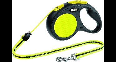 Flexi New Neon - Rollijn Hondenriem - M - 5 Meter - Middelgrote Honden