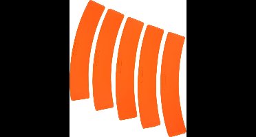 Merktekenset | Gebogen latten | Doellatten | Set van 10 latten | Oranje