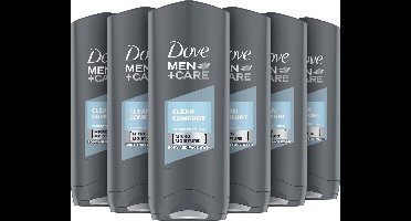 Dove Men Clean Comfort Douchegel - 6 x 250 ml - Voordeelverpakking