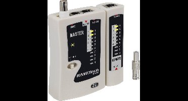 Basetech BT-200 BT-200 Kabeltester Geschikt voor: RJ-45, RJ-11, BNC