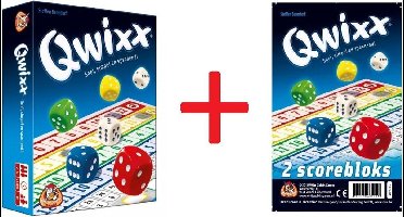 Dobbelspel Qwixx met 2 extra scoreblocks