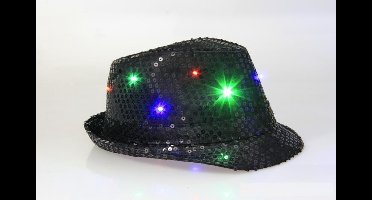 Lichtgevende Hoed - Zwart - Met RGB Verlichting - LED