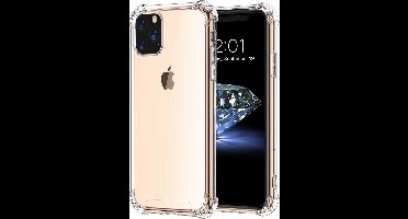 Ntech hoesje Geschikt voor iPhone 11 Pro Anti Shock Back Cover - Transparant