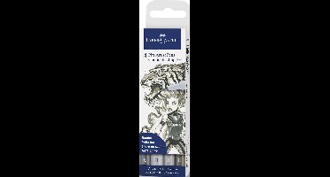 Faber-Castell tekenstift - brushpen - Pitt Artist Pen - Comic - 4-delig - FC-267195