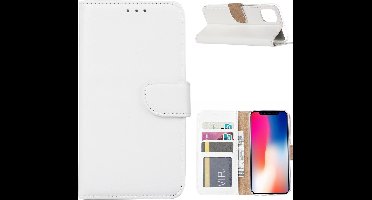 Ntech hoesje Geschikt voor iPhone 11 Pro Portemonnee / Booktype hoesje - Wit