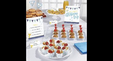 Amscan Tafeldecoratie Buffet Doopfeest Jongens 12-delig