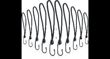 Premium Spanner 25cm met Haak - 10 stuks - 6mm - voor Tent, Aanhangwagen, Spandoek Spinhaak