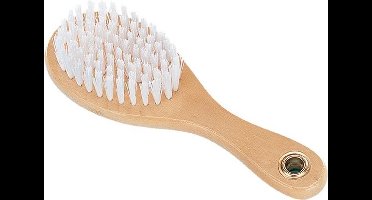 Nobby nature line katten borstel witte haren, ovaal wit small - 1 st