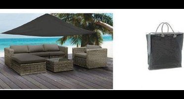 Vdm Parasol - Schaduwdoek 360 x 360 x 360 cm antraciet