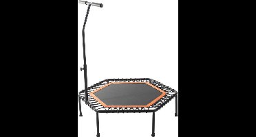 Gorilla Sports Fitness Trampoline - Oranje - ø 100 cm - Met verstelbaar handvat