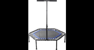 Gorilla Sports Fitness Trampoline - Blauw - ø 100 cm - Met verstelbaar handvat