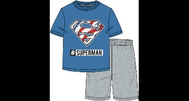 Superman pyjama - korte mouw - maat 128 / 8 jaar