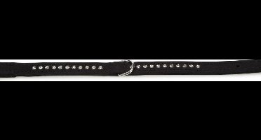 Beeztees Buffalo - Halsband Hond - Leer - Zwart - 19-23x1 cm