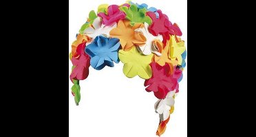 BECO bloemen badmuts - rubber - bont gekleurd