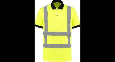EM Traffic Poloshirt High Visibility RWS Fluor Geel - Maat L