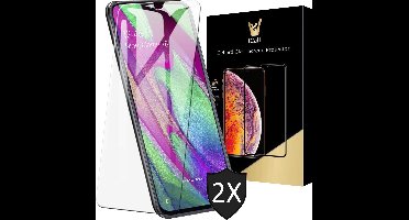 Screenprotector geschikt voor Samsung Galaxy A40 - Gehard Glas Beschermglas Tempered Glass Screen Protector - 2 Stuks