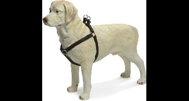 Beeztees - Borsttuig Hond - MacLeather - Zwart - M - 50-75 cm
