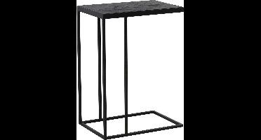 Bijzettafel 45x30x62 cm CHISA hout zwart-zwart