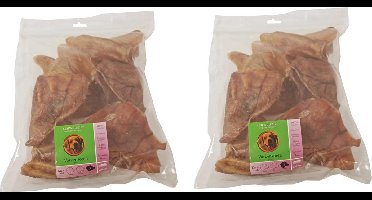 Varkensoren Natuurlijke snack varken, zak à 9 grote varkensoren, per 2 zakken!