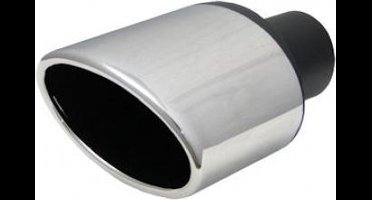 Uitlaatsierstuk RVS Ovaal -  Passend 47 - 57mm