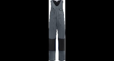 EM Workwear Bodybroek katoen/polyester grijs-zwart maat 66